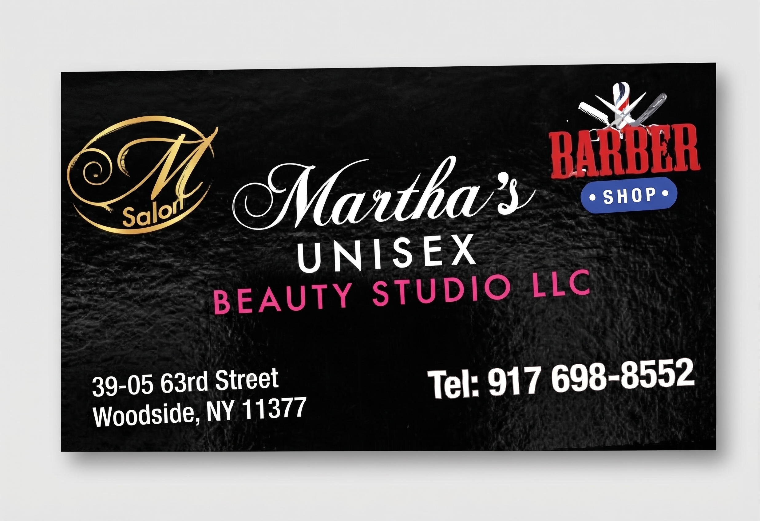 Martha's Unisex Beauty Studio LLC Contact Card